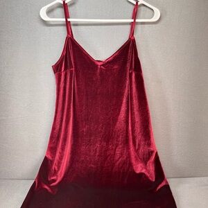 Hollister Red‎ adjustable straps Velvet Dress